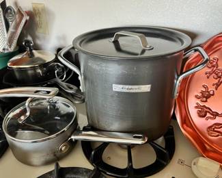 Calphalon Aluminum Stock Pot and Sauce Pan
