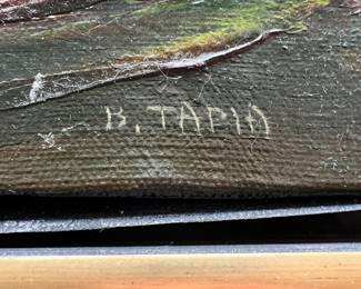 Framed Oil Painting "Misty Sail" by Bob Tapia