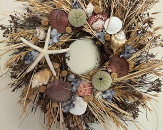 Seashell/Wheat Wreath