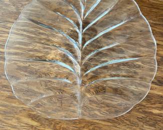 Glass Leaf Platter/Plate