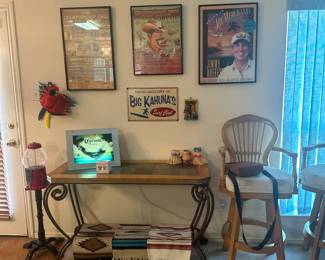 Console Table with Home Decor 