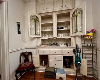 Wine glasses, Full set of silverware, Baby accessories and small appliances.