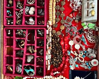 Jewelry--Silver, Cultured Pearls, Stone + Jade Necklaces