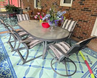 Large patio table and chairs