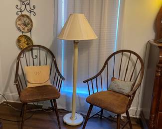 2 OF 9 WINDSOR BACK CHAIRS