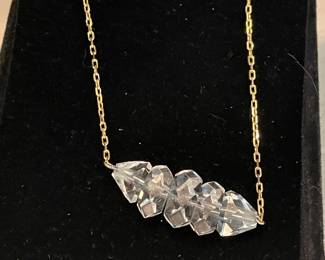 14K 30" CHAIN WITH CRYSTALS