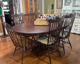 DINING TABLE AND CHAIRS