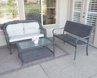 3-Piece Patio Set & Outdoor Rug