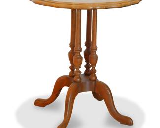 Antique Gibbard Furniture Solid Walnut Pie Crust Table