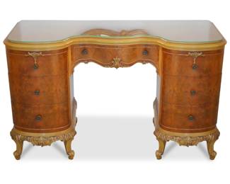 French Provincial Vanity Dresser & Chair