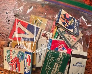 Collection of vintage matches