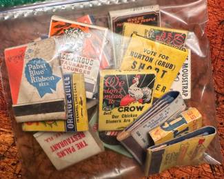 Collection of vintage matches