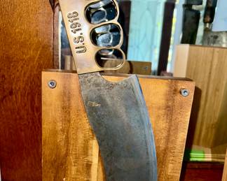ZIEBA, #1 first edition /1918 WWI Trench Cleaver - 52100 steel 