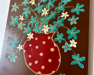 Many oil based paintings 