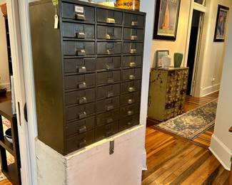 2 - Hobart Vintage 27 drawer steel cabinet