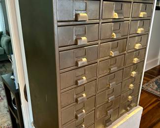 Hobart Vintage 27 drawer steel cabinet