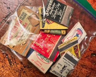 Collection of vintage matches