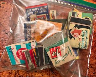 Collection of vintage matches