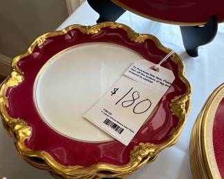Coalport Althone Maroon 9 inch Accent Plates