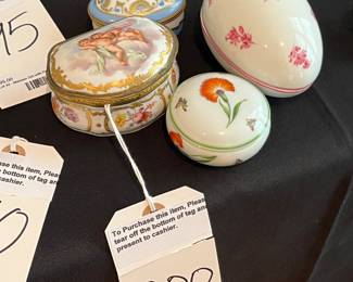 Limoge and Other Boxes