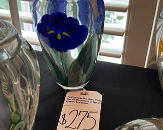 Blue Iris Orient and Flume Vase