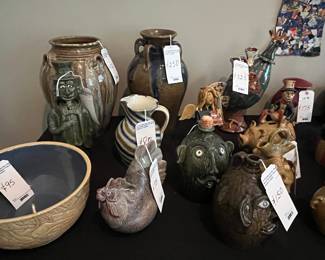 Large Selection of Souther Folk and Art Pottery