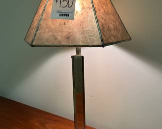 Hand Wrought Pewter Lamp 