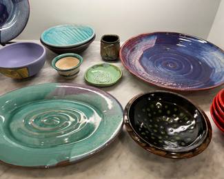 Studio Pottery Platters, Many local Artist