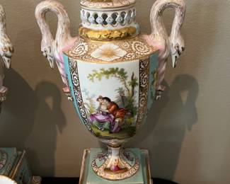 Royal Bonn Covered Urns