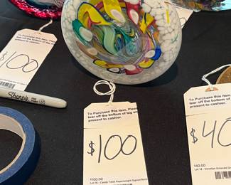 The Becks Rick and Valerie Beck Art Glass Paperweights