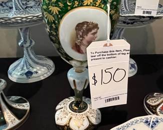 Bohemian Cased Glass Chalice, late 19th C.