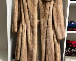 1960's Blonde Mink Swing Coat