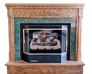 BUCK STOVE INDOOR FIREPLACE & HEARTH - GAS - VINTAGE DESIGN