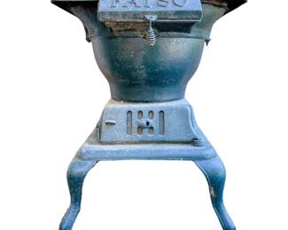 VINTAGE FATSO KING STOVE & DOUBLE RANGE NO. 200 - CAST IRON WOOD BURNING STOVE