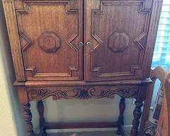 Beautiful Antique Carved Wood Cabinet