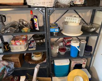 plastic and Basement treasures, as well as sturdy shelves