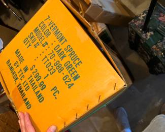 Christmas tree in box