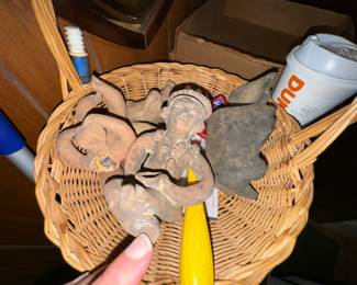 Guatemala and Mexico Mayan pieces (not the Dunkin' Donuts cup!!! lol)