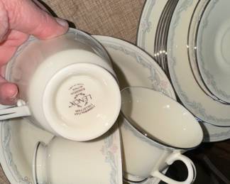 Lenox tea cups and dessert plates