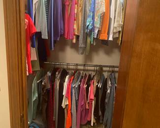 This closet is 80% Talbots brand clothing! Sizes Small and Medium petite. 