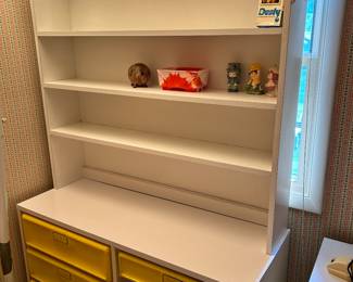 Raymond Loewy style desk with hutch