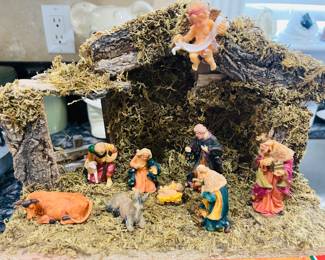 Vintage Nativity Set 