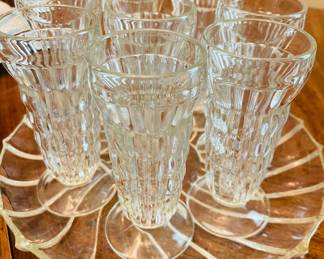 Set of (8) Vintage Sherbert Glasses