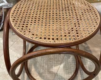 MCM Michael Thonet Bentwood Cane Table