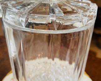 Vintage  Very Heavy Crystal Candy Dish