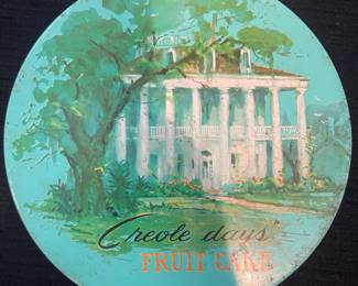 Vintage Creole Days Fruit Cake Tin 