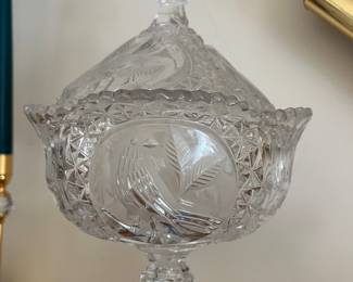 Hofbauer Byrdes footed candy dish