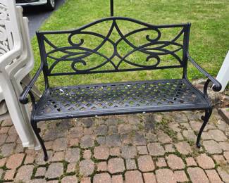 Outdoor Metal Bench