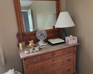 Antique Marble Top Dresser