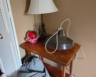 End Table and Lamps